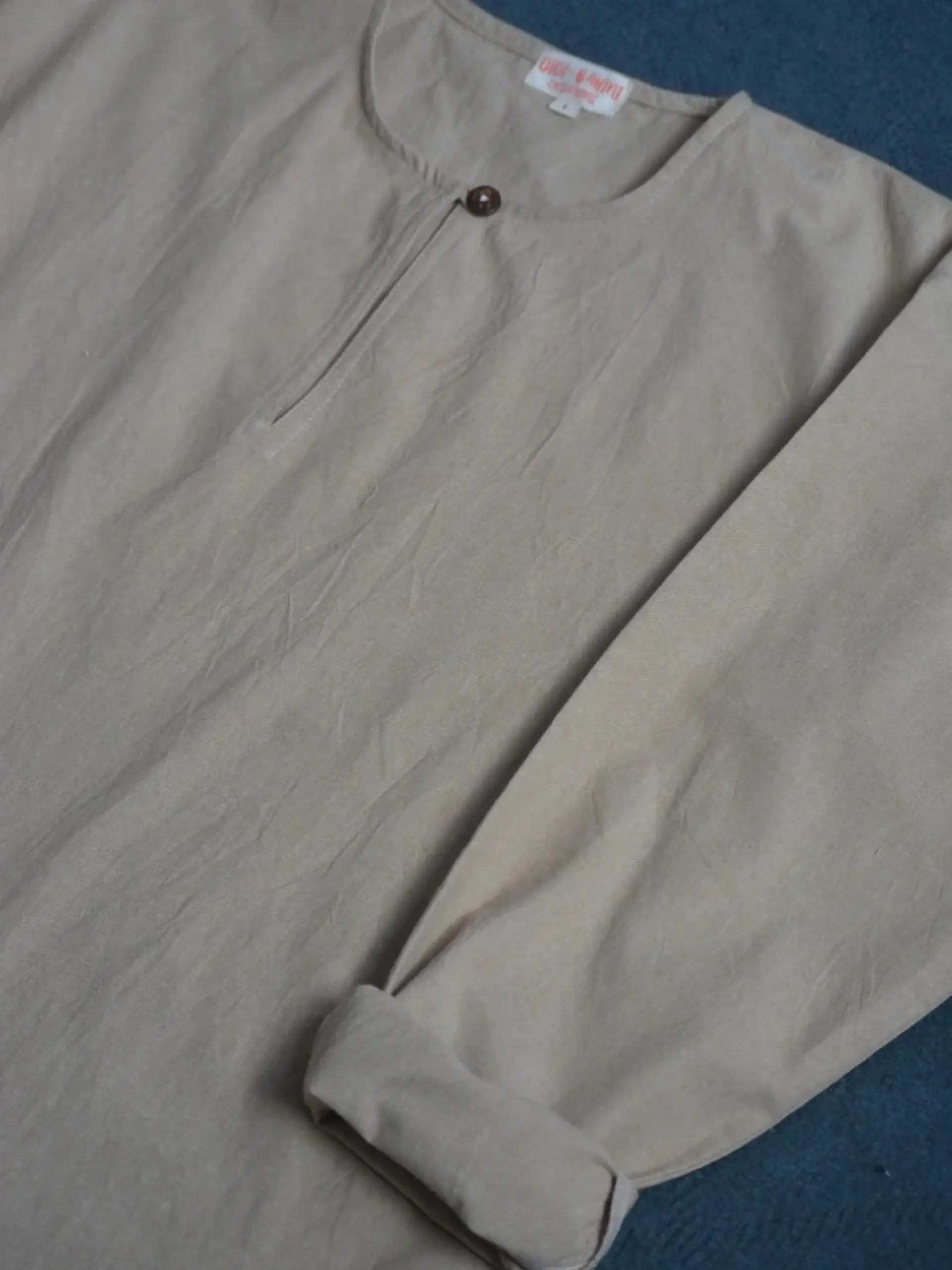 Casual Collarless Shirt